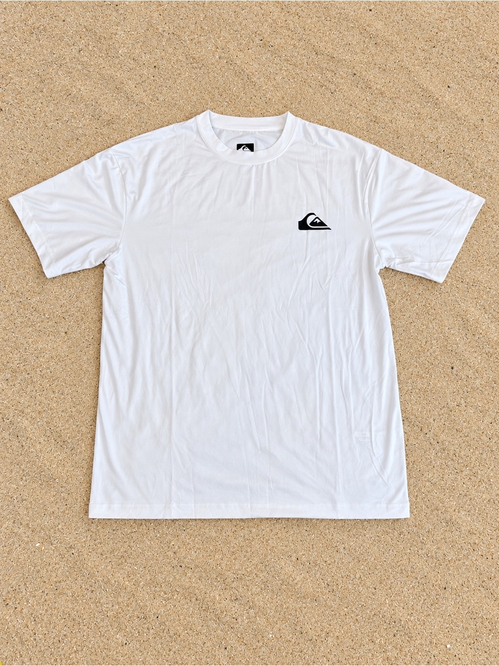 Quiksilver Men’s UPF 50 Surf Tee Rashguard White Large NWT